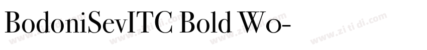 BodoniSevITC Bold W0字体转换